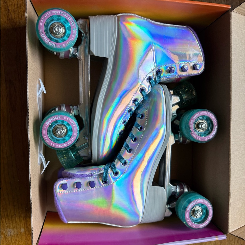 IMPALA holographic Roller Skates size 8
